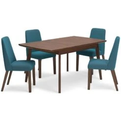 Lyncott Dining Room Set W/ Blue Chairs -Signature Design by Ashley D615 35 03 set 3