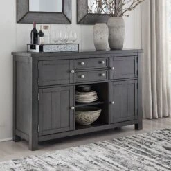 Myshanna Counter Height Dining Room Set W/ Bench 33 Myshanna Counter Height Dining Room Set W/ Bench -Signature Design by Ashley D629 60 server 1