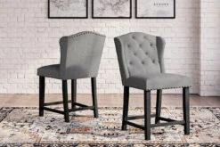 Jeanette Gray Counter Height Chair (Set Of 2)