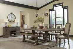 Wyndahl Dining Room Set W/ Bench -Signature Design by Ashley D813 55B 55T 01 00 set 1