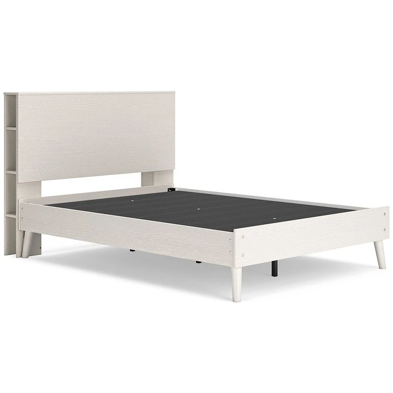 Aprilyn White Youth Platform Bed W/ Bookcase Headboard 10 Aprilyn White Youth Platform Bed W/ Bookcase Headboard - Image 10