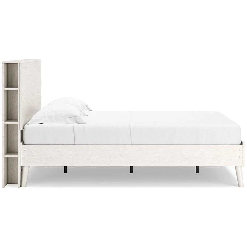 Aprilyn White Youth Platform Bed W/ Bookcase Headboard 12 Aprilyn White Youth Platform Bed W/ Bookcase Headboard - Image 12