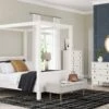 Aprilyn White Canopy Bedroom Set