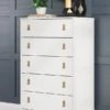 Aprilyn White Five Drawer Chest