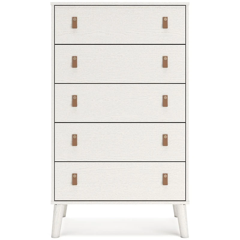 Aprilyn White Five Drawer Chest 4 Aprilyn White Five Drawer Chest - Image 4