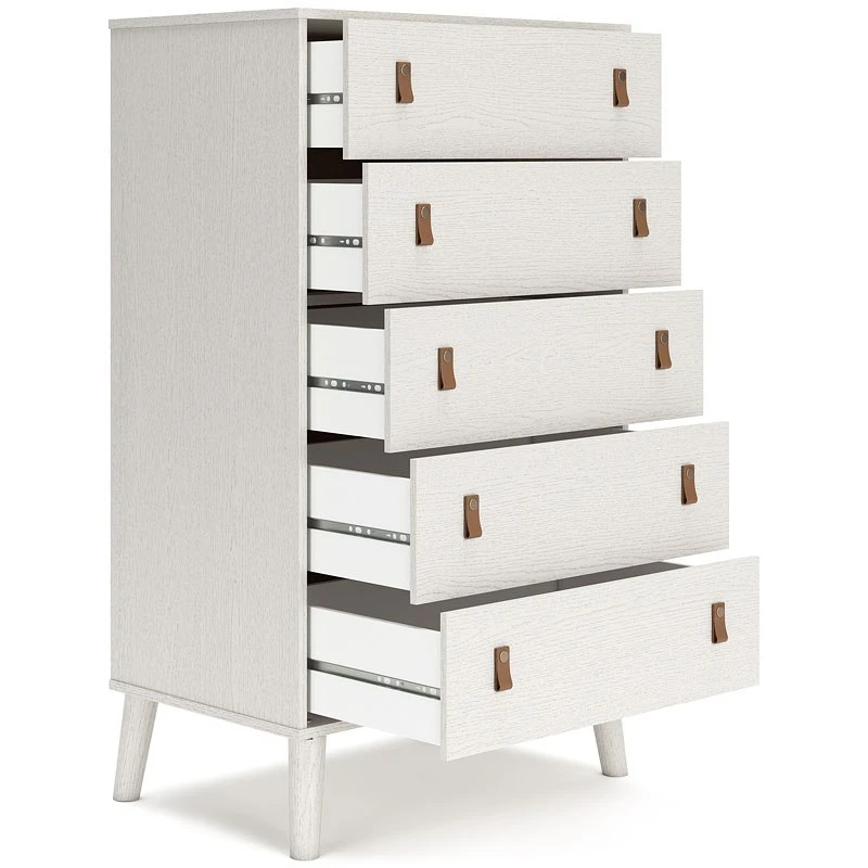Aprilyn White Five Drawer Chest 6 Aprilyn White Five Drawer Chest - Image 6