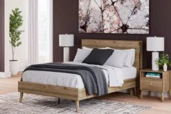 Aprilyn Honey Youth Platform Bed W/ Bookcase Headboard -Signature Design by Ashley EB1187 111 163 bed 2