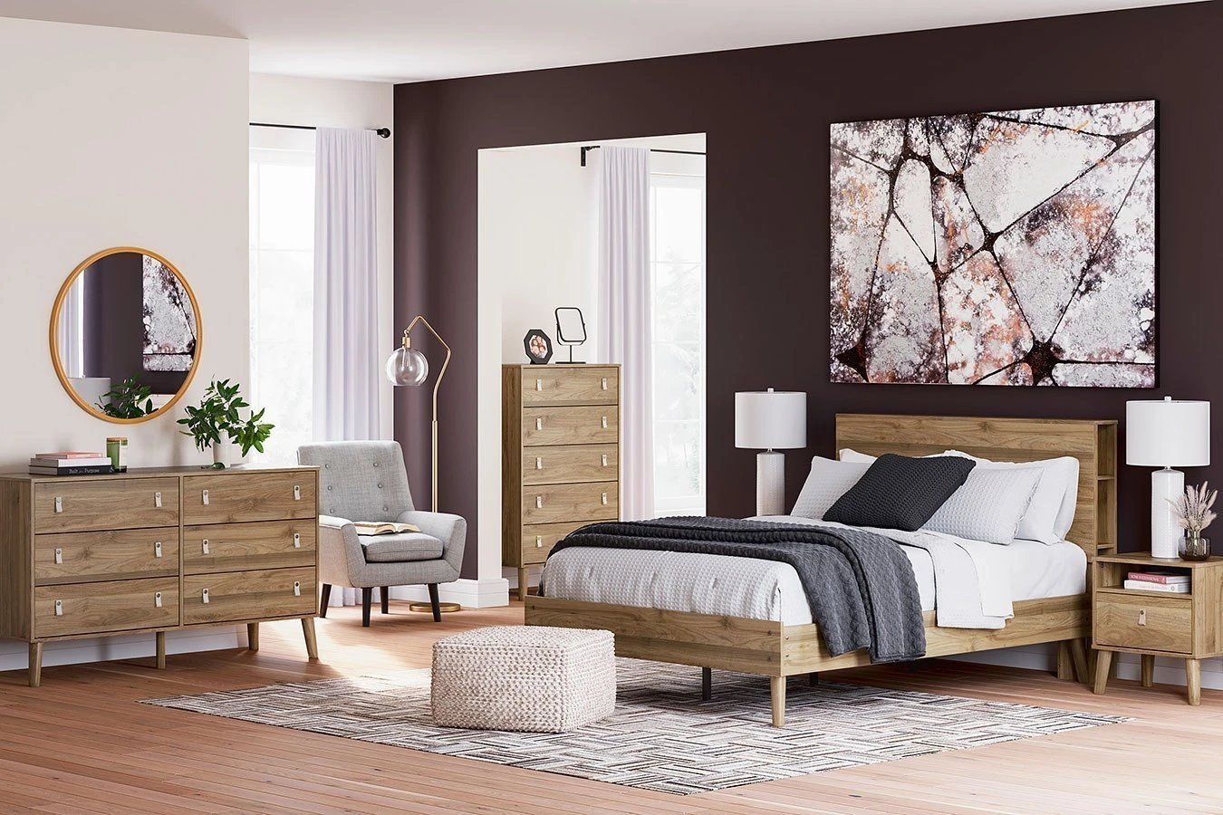 Aprilyn Honey Youth Platform Bedroom Set W/ Bookcase Headboard 6 Aprilyn Honey Youth Platform Bedroom Set W/ Bookcase Headboard - Image 6