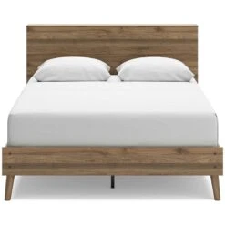 Aprilyn Honey Queen Platform Bed W/ Bookcase Headboard -Signature Design by Ashley EB1187 113 165 bed 4