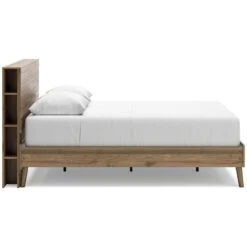 Aprilyn Honey Queen Platform Bed W/ Bookcase Headboard -Signature Design by Ashley EB1187 113 165 bed 7