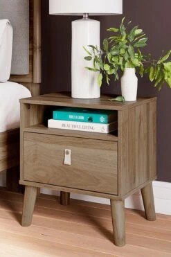 Aprilyn Honey Youth Platform Bedroom Set W/ Bookcase Headboard 15 Aprilyn Honey Youth Platform Bedroom Set W/ Bookcase Headboard -Signature Design by Ashley EB1187 291 nightstand 1 1