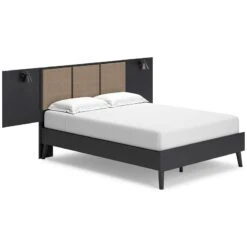 Charlang Platform Bed W/ Lighted Headboard -Signature Design by Ashley EB1198 112 156 102 bed 1