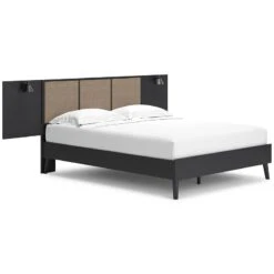 Charlang Platform Bed W/ Lighted Headboard -Signature Design by Ashley EB1198 112 156 102 bed 2