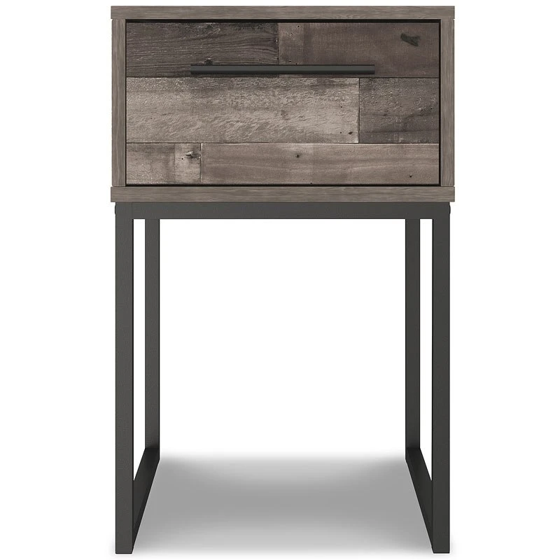 Neilsville One Drawer Nightstand (Multi Gray) 4 Neilsville One Drawer Nightstand (Multi Gray) - Image 4