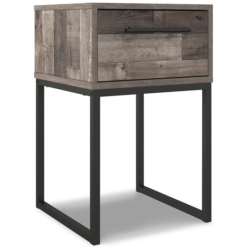 Neilsville One Drawer Nightstand (Multi Gray) 5 Neilsville One Drawer Nightstand (Multi Gray) - Image 5