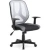Beauenali Home Office Swivel Desk Chair (Gray Mesh Back)