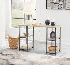 Waylowe Home Office Set W/ Shelf Desk