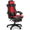 Lynxtyn Home Office Swivel Desk Chair (Red And Black)