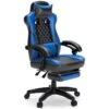 Lynxtyn Home Office Swivel Desk Chair (Blue And Black)