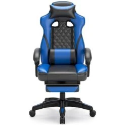 Lynxtyn Home Office Swivel Desk Chair (Blue And Black) -Signature Design by Ashley H400 06A chair 3