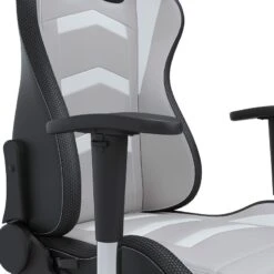 Lynxtyn Office Swivel Desk Chair W/ LED Lighting (White And Gray) -Signature Design by Ashley H400 08A chair 8