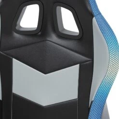 Lynxtyn Office Swivel Desk Chair W/ LED Lighting (Black And Gray) -Signature Design by Ashley H400 09A chair 5