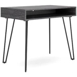 Strumford Charcoal Home Office Desk