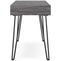 Strumford Charcoal Home Office Desk W/ 2 Open Storage Areas -Signature Design by Ashley H449 114 desk 3