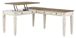 Realyn Lift Top L-Shaped Home Office Desk -Signature Design by Ashley H743 134 34R desk 3 1