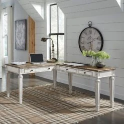 Realyn L-Shaped Home Office Desk