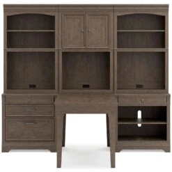 Janismore 6-Piece Bookcase Wall Unit W/ Desk 7 Janismore 6-Piece Bookcase Wall Unit W/ Desk -Signature Design by Ashley H776 44 40B 40T2 41B 41T wall unit 3