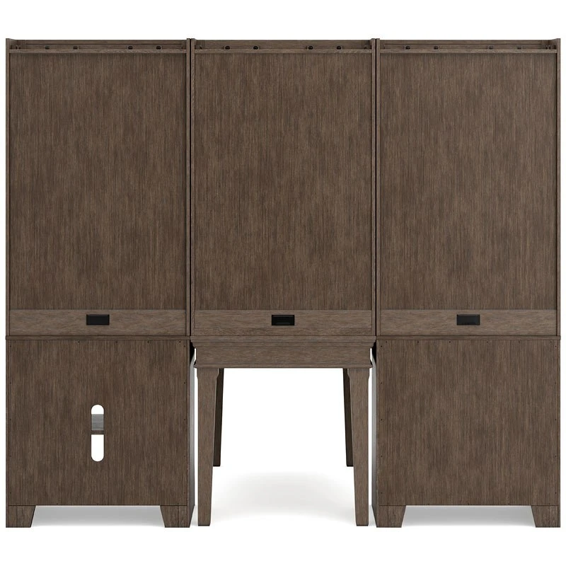 Janismore 6-Piece Bookcase Wall Unit W/ Desk 5 Janismore 6-Piece Bookcase Wall Unit W/ Desk - Image 5