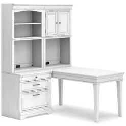 Kanwyn 4-Piece Bookcase Wall Unit W/ Desk