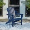 Sundown Treasure Fire Pit Table Set W/ Blue Chairs