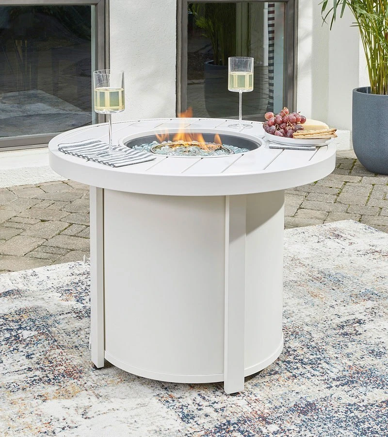 Sundown Treasure Fire Pit Table Set W/ Turquoise Chairs 7 Sundown Treasure Fire Pit Table Set W/ Turquoise Chairs - Image 7