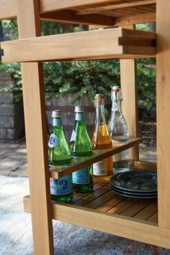 Kailani Serving Cart (Light Brown) -Signature Design by Ashley P030 660 serving cart 7