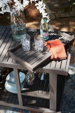 Kailani Serving Cart (Gray) 15 Kailani Serving Cart (Gray) -Signature Design by Ashley P030 661 serving cart 5