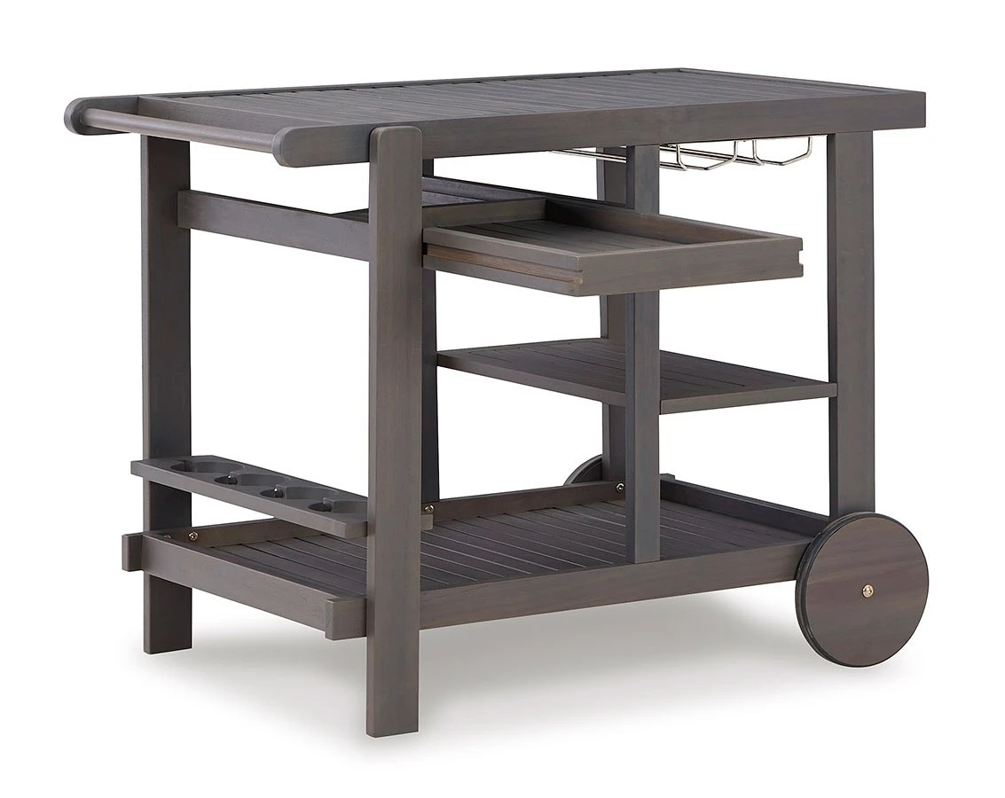 Kailani Serving Cart (Gray) 9 Kailani Serving Cart (Gray) - Image 9