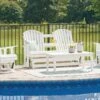 Hyland Wave Outdoor Seating Set (White)
