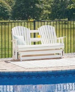 Hyland Wave Outdoor Seating Set (White) -Signature Design by Ashley P111 835 loveseat 2