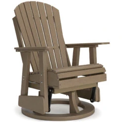 Hyland Wave Outdoor Swivel Glider Chair (Driftwood) 7 Hyland Wave Outdoor Swivel Glider Chair (Driftwood) -Signature Design by Ashley P114 820 chair 3