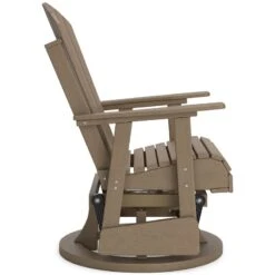 Hyland Wave Outdoor Swivel Glider Chair (Driftwood) 8 Hyland Wave Outdoor Swivel Glider Chair (Driftwood) -Signature Design by Ashley P114 820 chair 4