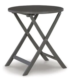 Safari Peak 3-Piece Outdoor Folding Bistro Set (Gray) -Signature Design by Ashley P201 050 set 5