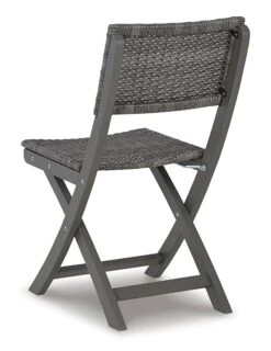 Safari Peak 3-Piece Outdoor Folding Bistro Set (Gray) -Signature Design by Ashley P201 050 set 8