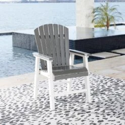 Crescent Luxe Outdoor Dining Set W/ Transville Chairs 18 Crescent Luxe Outdoor Dining Set W/ Transville Chairs -Signature Design by Ashley P210 601A chair 2