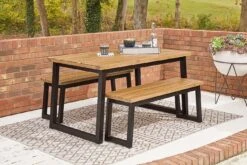 Town Wood 3-Piece Outdoor Dining Set