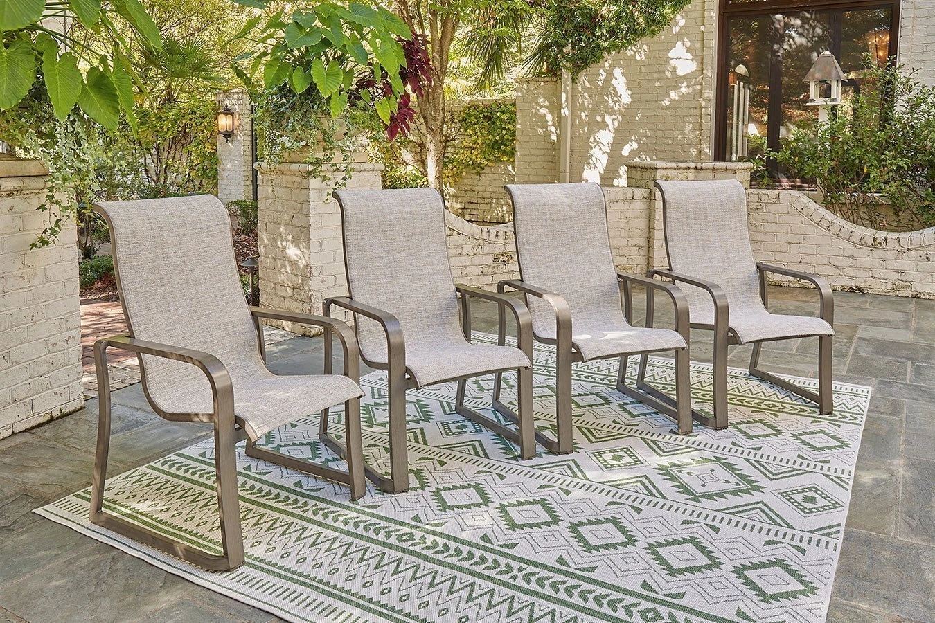 Beach Front Outdoor Sling Arm Chair (Set Of 4) 1 Beach Front Outdoor Sling Arm Chair (Set Of 4)