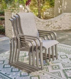 Beach Front Outdoor Dining Set W/ Sling Chairs -Signature Design by Ashley P323 601A chair 2 1