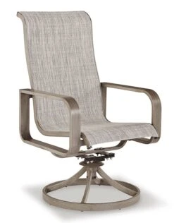 Beach Front Outdoor Dining Set W/ Sling Chairs -Signature Design by Ashley P323 603A chair 3 1