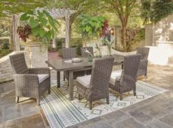Beach Front Outdoor Dining Set W/ Beachcroft Chairs -Signature Design by Ashley P323 635 P791 601 set 1